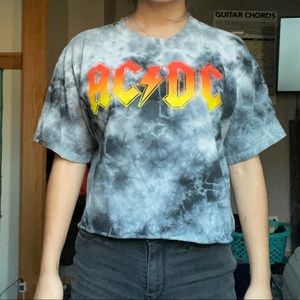 AC/DC aeropostale crop top